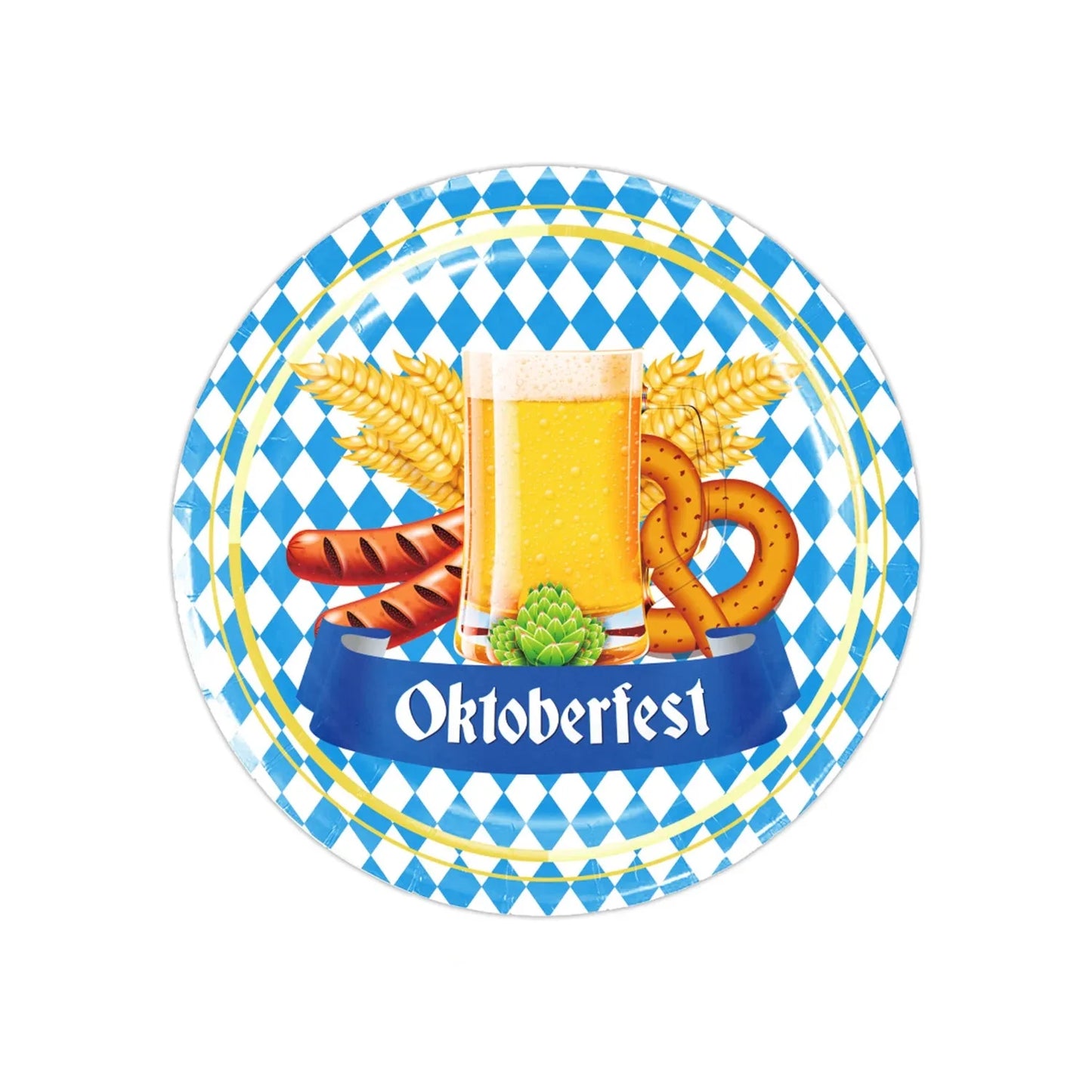 Einweg-Partygeschirr Set im Oktoberfest-Design (inkl. Tischdecke) – GaudiSet Oktoberfest 2026