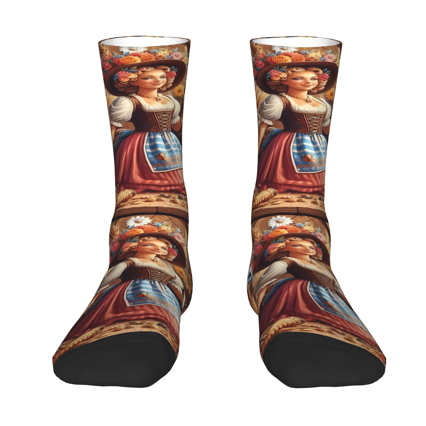 Socken mit Dirndl-Print (2er-Set) – TrachtenSocken Oktoberfest 2026
