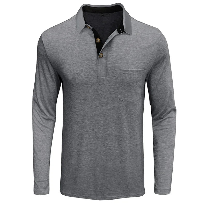 Herren Langarm-Polo atmungsaktiv & vielseitig – Matteo