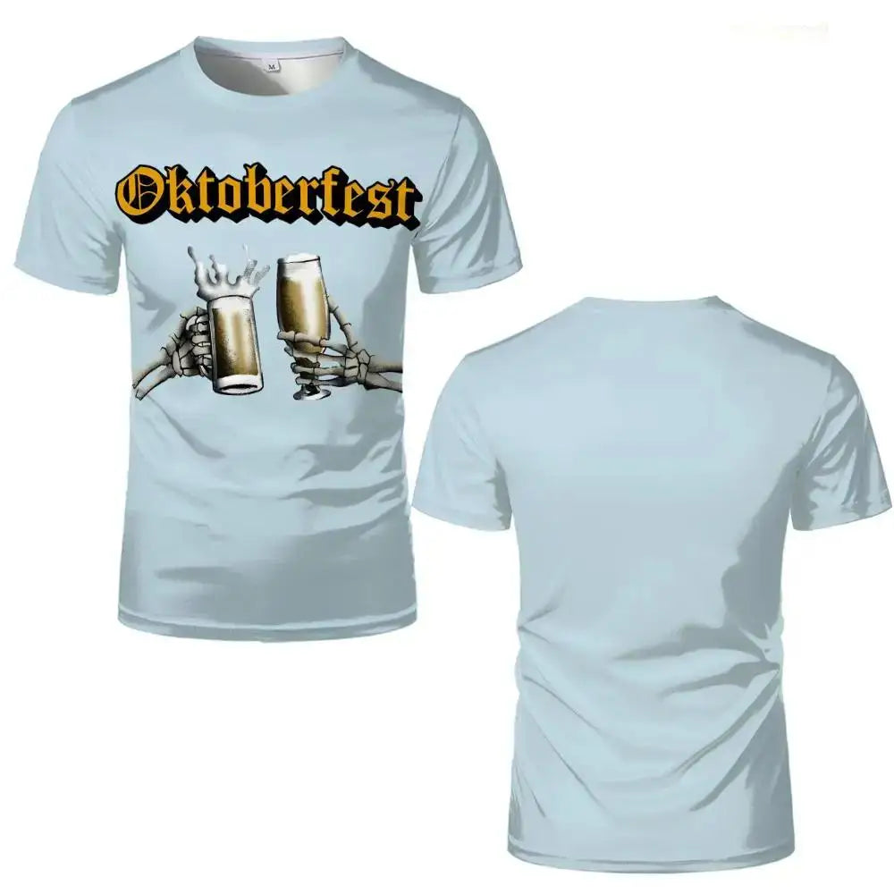 T-Shirt mit Skelett-Motiv – ProstGeist Oktoberfest 2026
