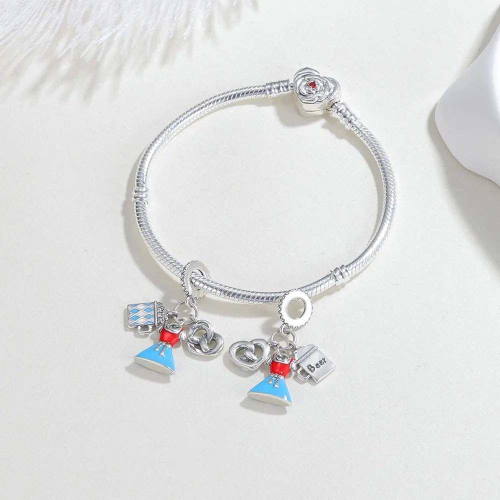 Silberne Armbandanhänger – HerzGlanz Oktoberfest 2026