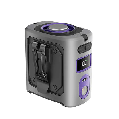 8000mAh tragbarer Kühl-Gürtelventilator mit Powerbank und LED-Licht – FrostBreeze