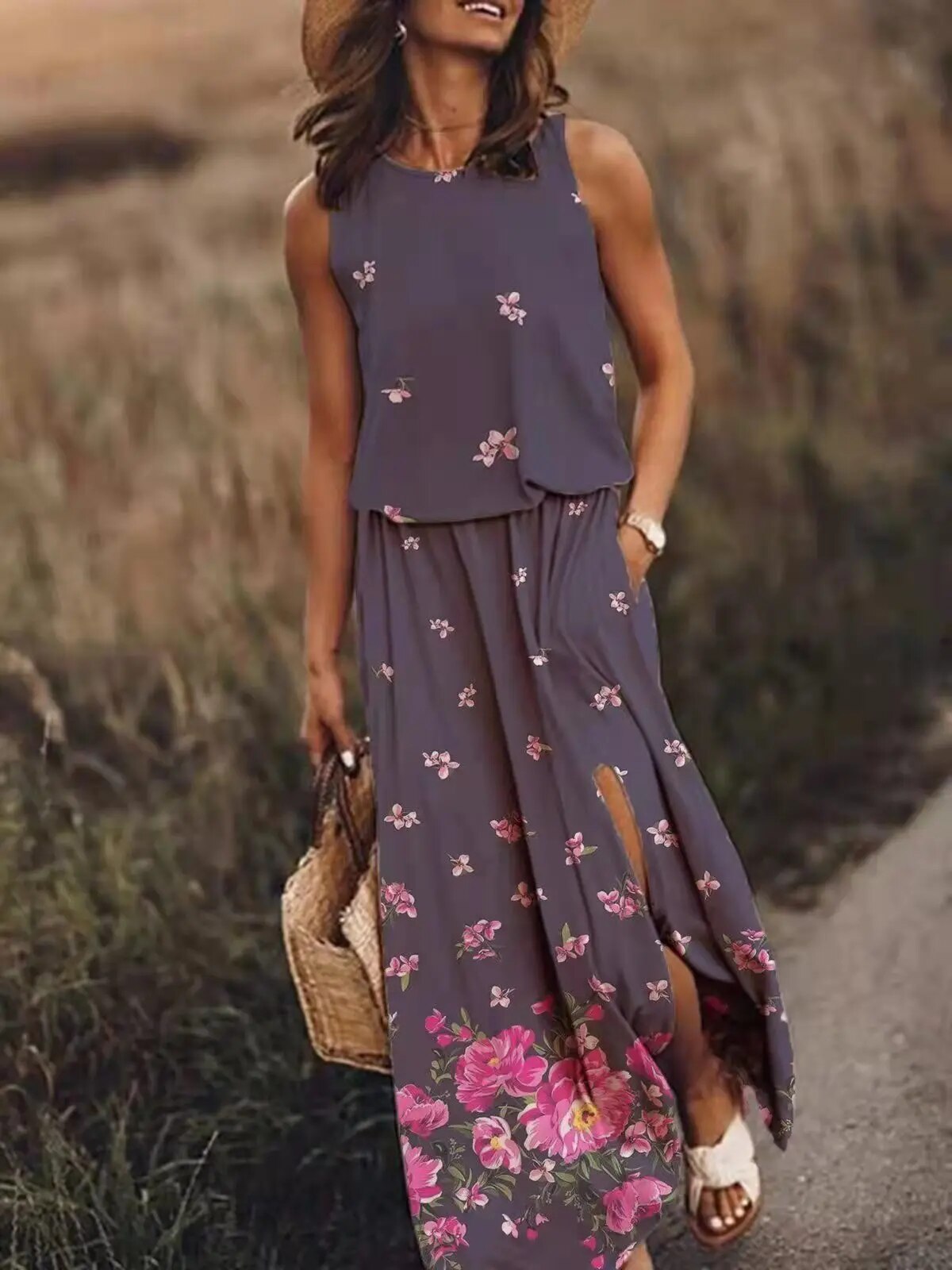 Sommerliches Maxikleid mit einzigartigem Schnitt – Amara