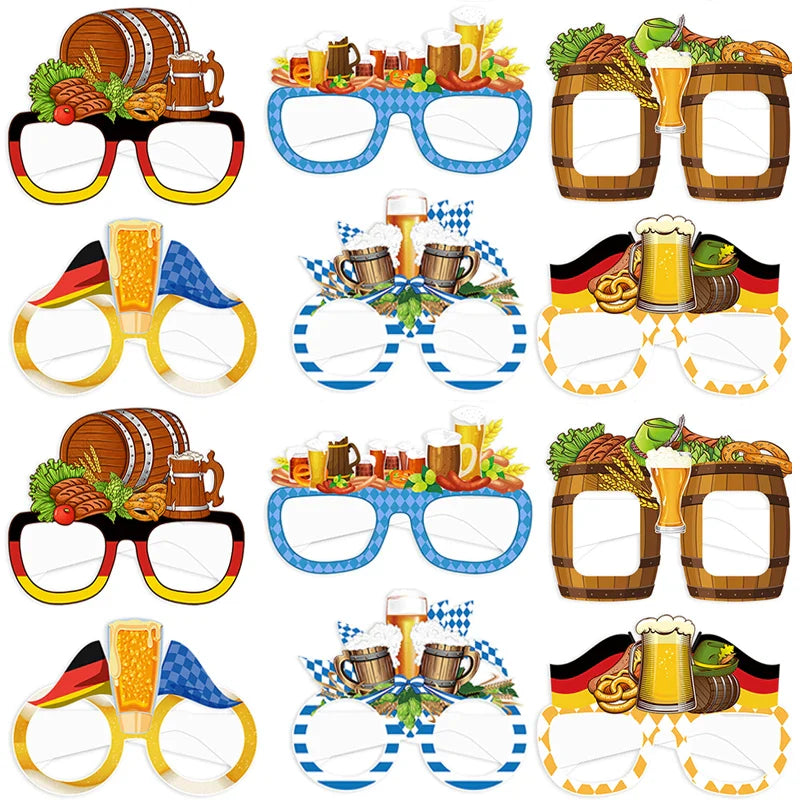 Fotobrillen Set (12 Stück) – GaudiGläser Oktoberfest 2026