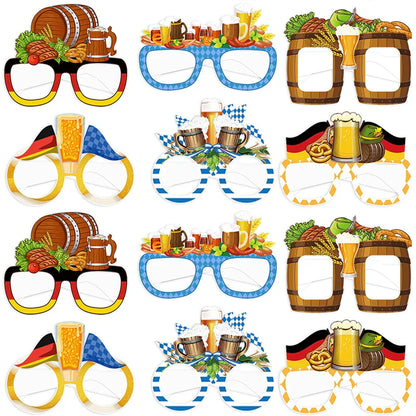 Fotobrillen Set (12 Stück) – GaudiGläser Oktoberfest 2026