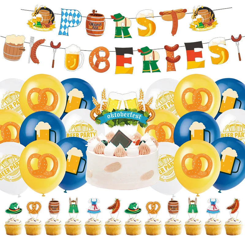 Party-Deko Set im Oktoberfest-Design – WiesnFreude Oktoberfest 2026