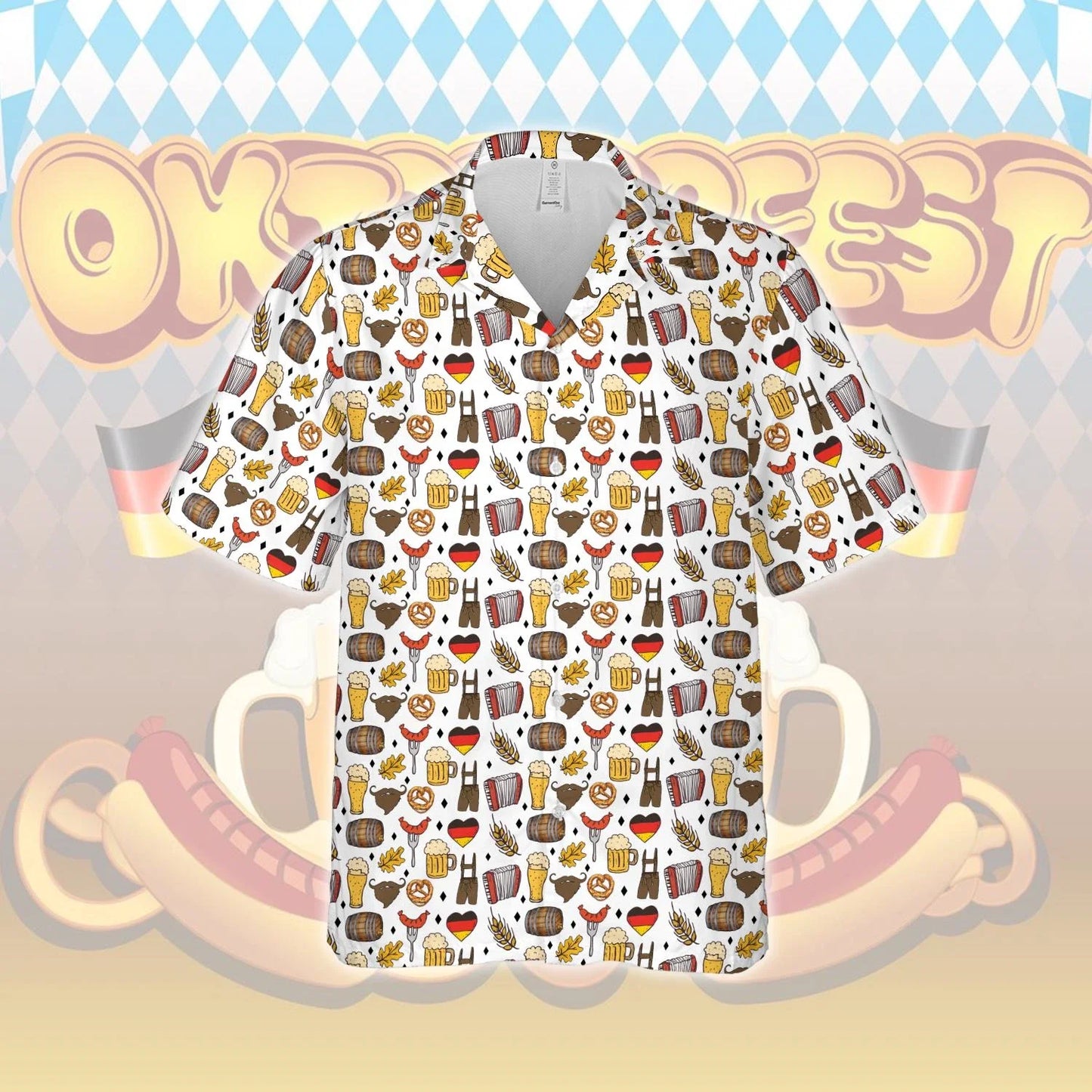 Herren Hemd mit Oktoberfest Print – BayernHemd Oktoberfest 2026