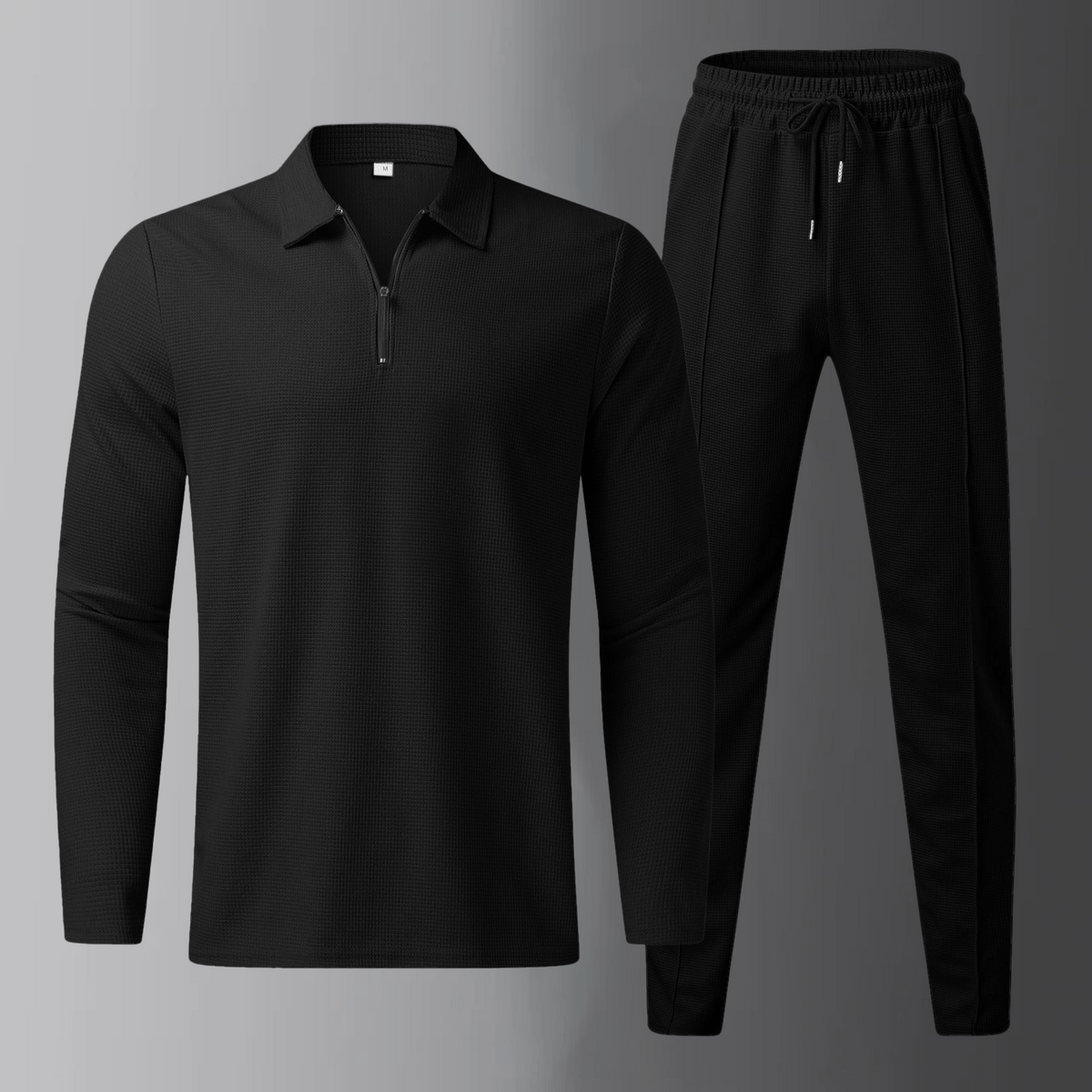 Premium Herren Herbst-Freizeit-Set mit Langarmshirt und Jogginghose – Elian