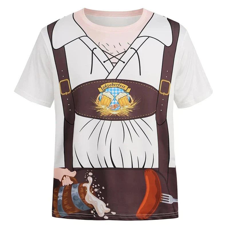 T-Shirt im Lederhosen-Look – WiesnShirt Oktoberfest 2026
