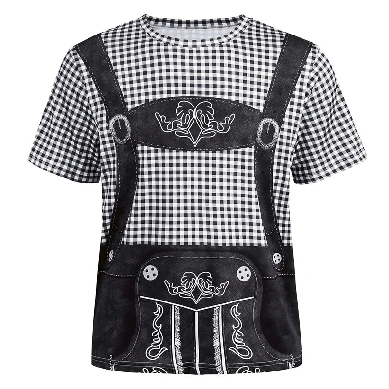 T-Shirt im Lederhosen-Look – WiesnShirt Oktoberfest 2026
