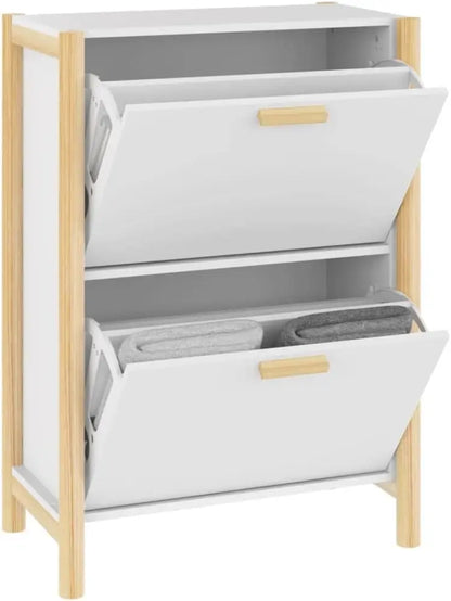 Slim Eingangs-Schuhe-Schränke mit Türen 57,5 × 33 × 80 cm – TidyStep