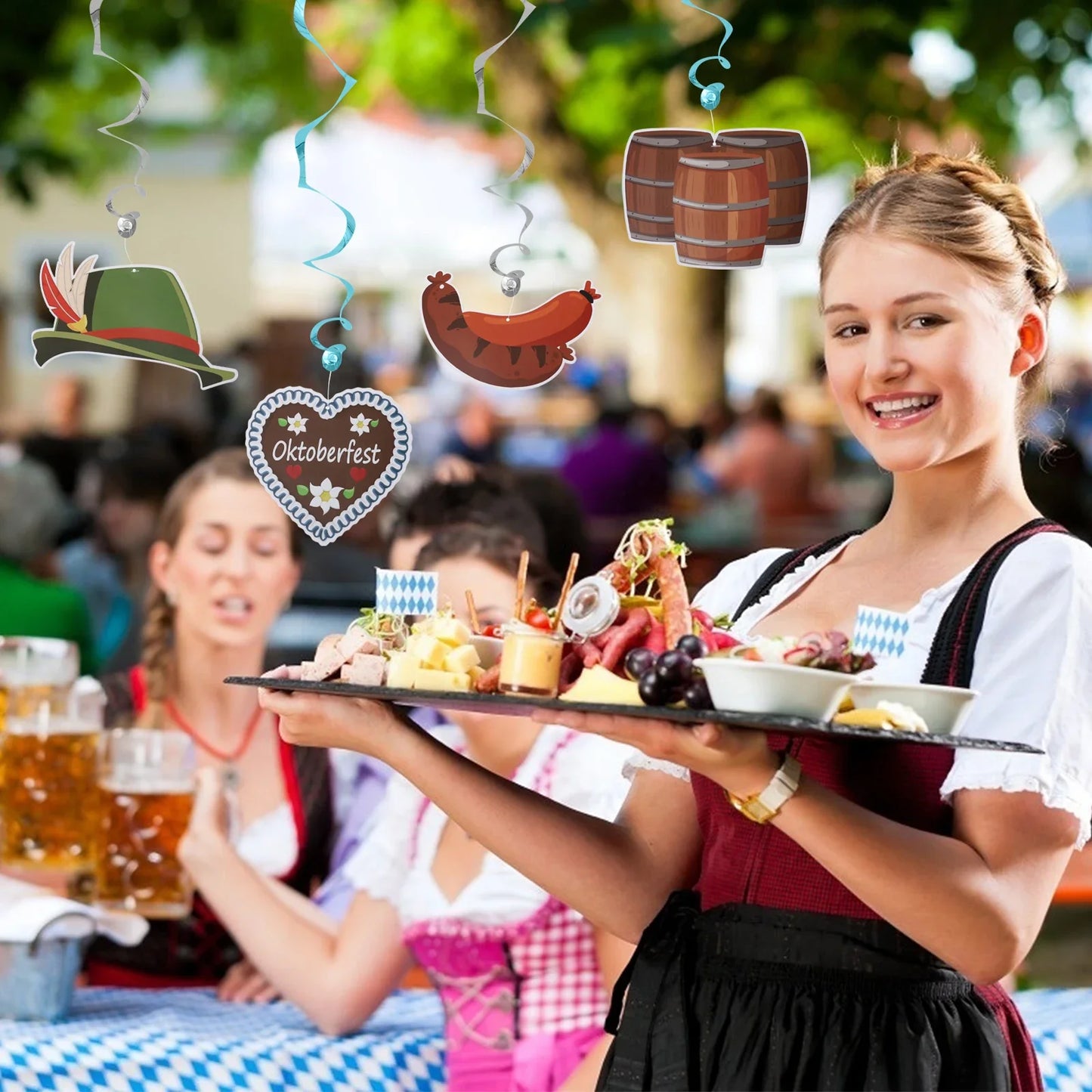 Hängedekorationen Set – FestWirbel Oktoberfest 2026 (1+1 Gratis)