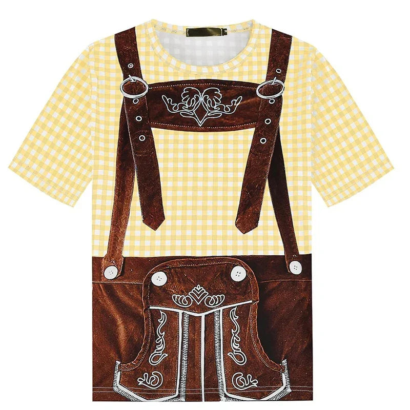 T-Shirt im Lederhosen-Look – WiesnShirt Oktoberfest 2026