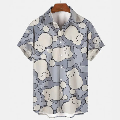 Lustiges Sommer-Set mit Gengar & Snorlax Print | 1 kaufen, 1 gratis - SchlummerSpaß