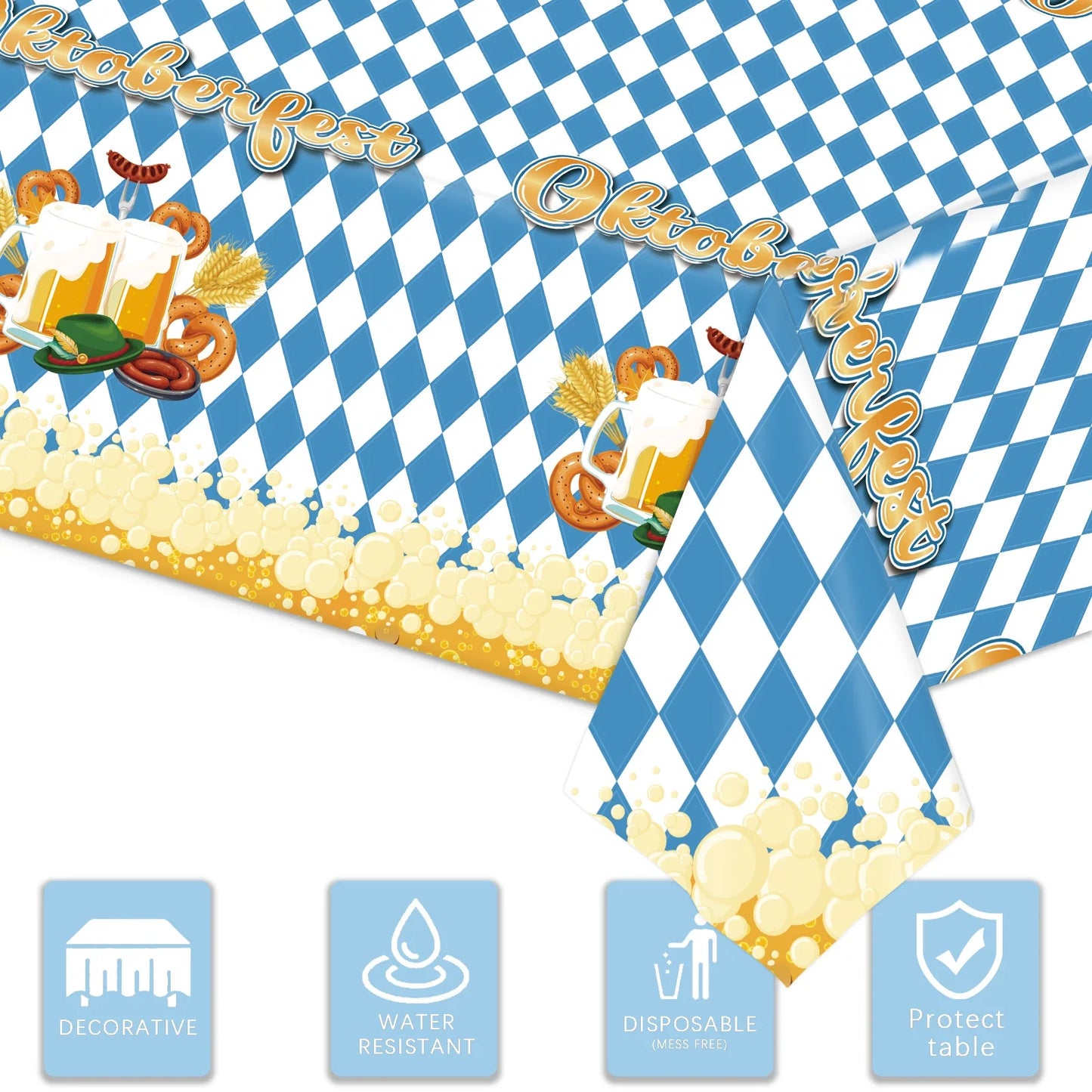 Tischdecke im Oktoberfest-Design – FestTafel Oktoberfest 2026 1+1 GRATIS