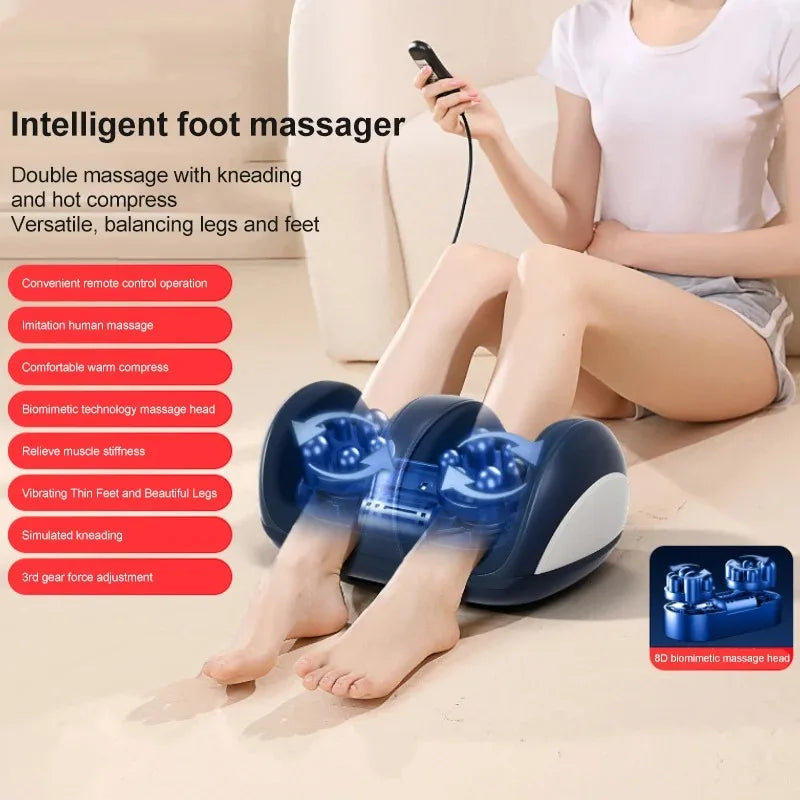 Extra großer elektrischer Shiatsu-Fuß- und Wadenmassager mit Wärme – Orion