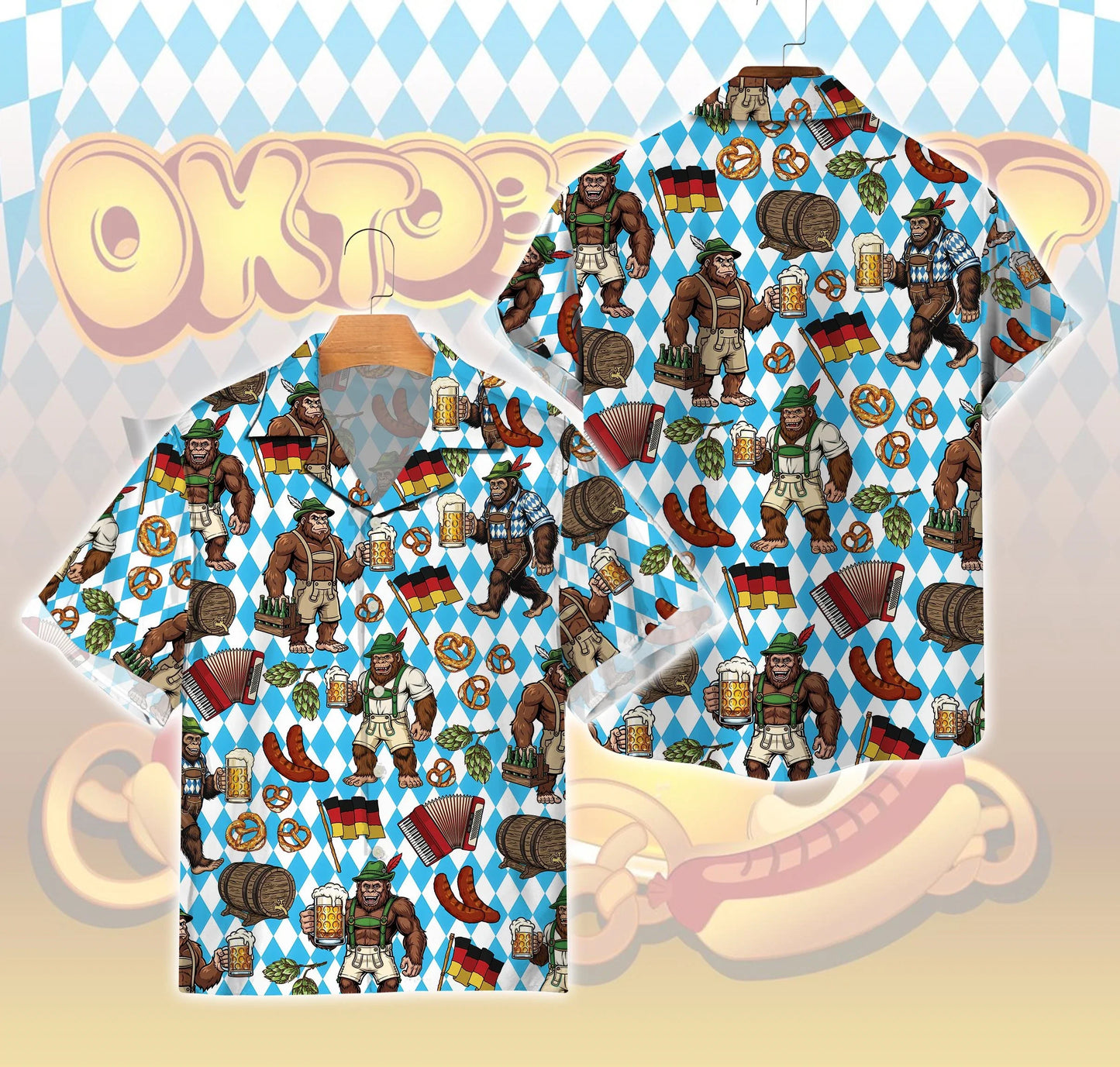 Herren Hemd mit Oktoberfest Print – BayernHemd Oktoberfest 2026