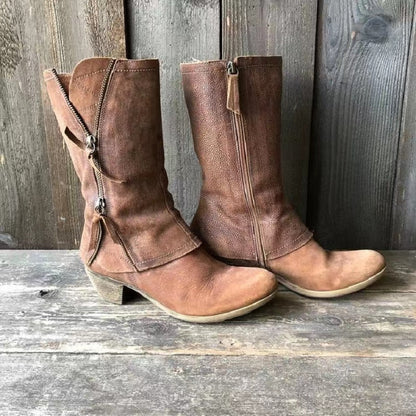 Damen Leder Herbststiefel – Sigrid