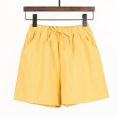 Luftige Damen Leinen-Shorts mit Hoher Taille und Sportlicher Passform – Fenja