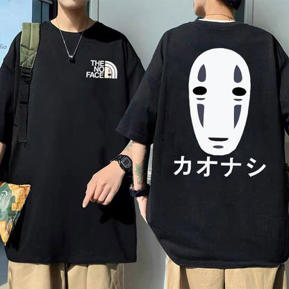 Unisex Geen Gezicht Bedrukt T-shirt