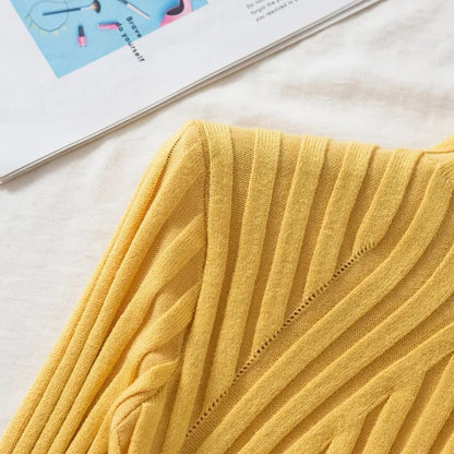 Damen Strickpullover mit Rollkragen und langen Ärmeln – Elodie