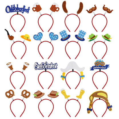 Haarreif-Set im Oktoberfest-Design (16-teilig) – KopfGaudi Oktoberfest 2026