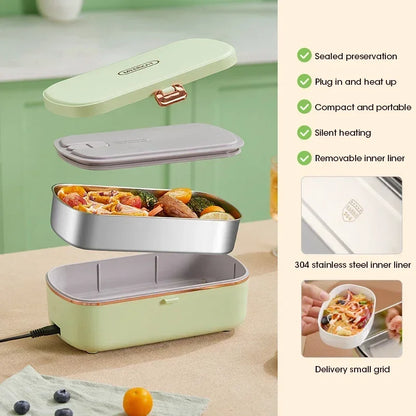 900 ml tragbare elektrische Lunchbox Lebensmittelwärmer mit Dampf-Funktion – HeatMate
