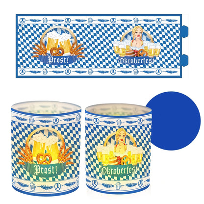 Tisch-Laternen Set im Oktoberfest-Design (12 Stück, 1+1 gratis) – LampenFreude Oktoberfest 2026
