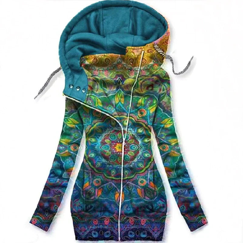 Damen Herbst-Schmetterling Kunst Cardigan – Alina