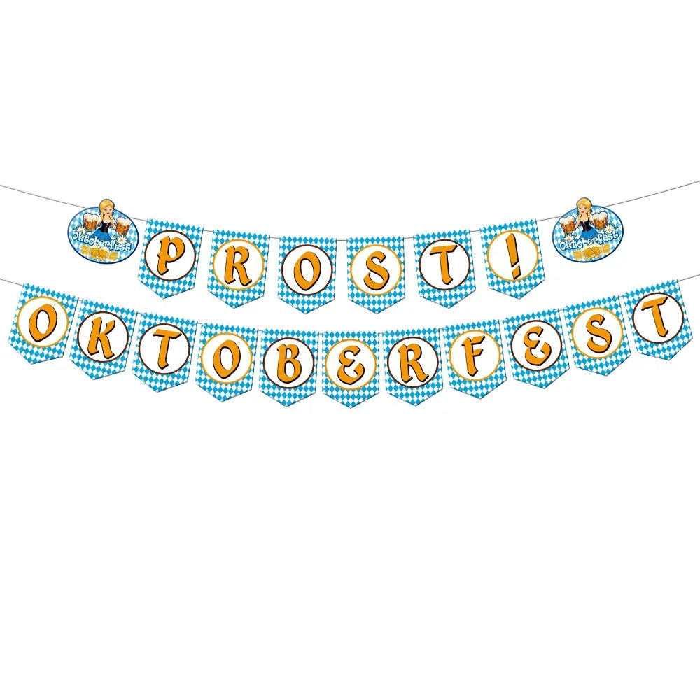 Papier-Wimpelgirlande im Oktoberfest-Design – WimpelFreude Oktoberfest 2026
