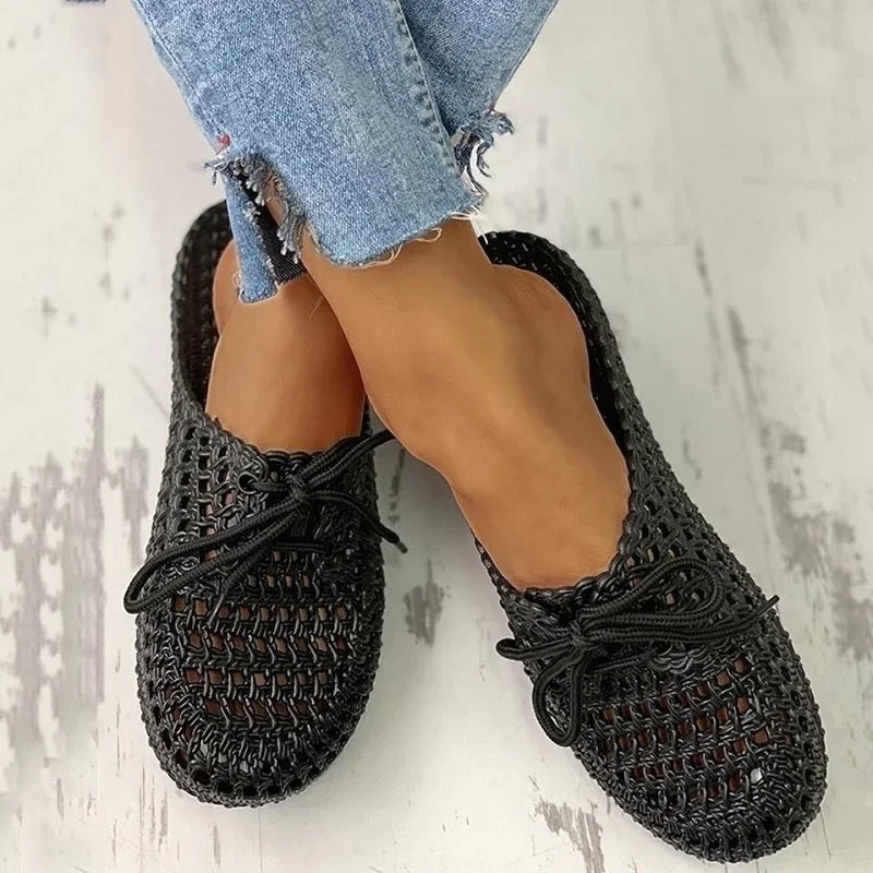 Atmungsaktive Damen Outdoor-Loafer mit Offener Zehenpartie – Linaya