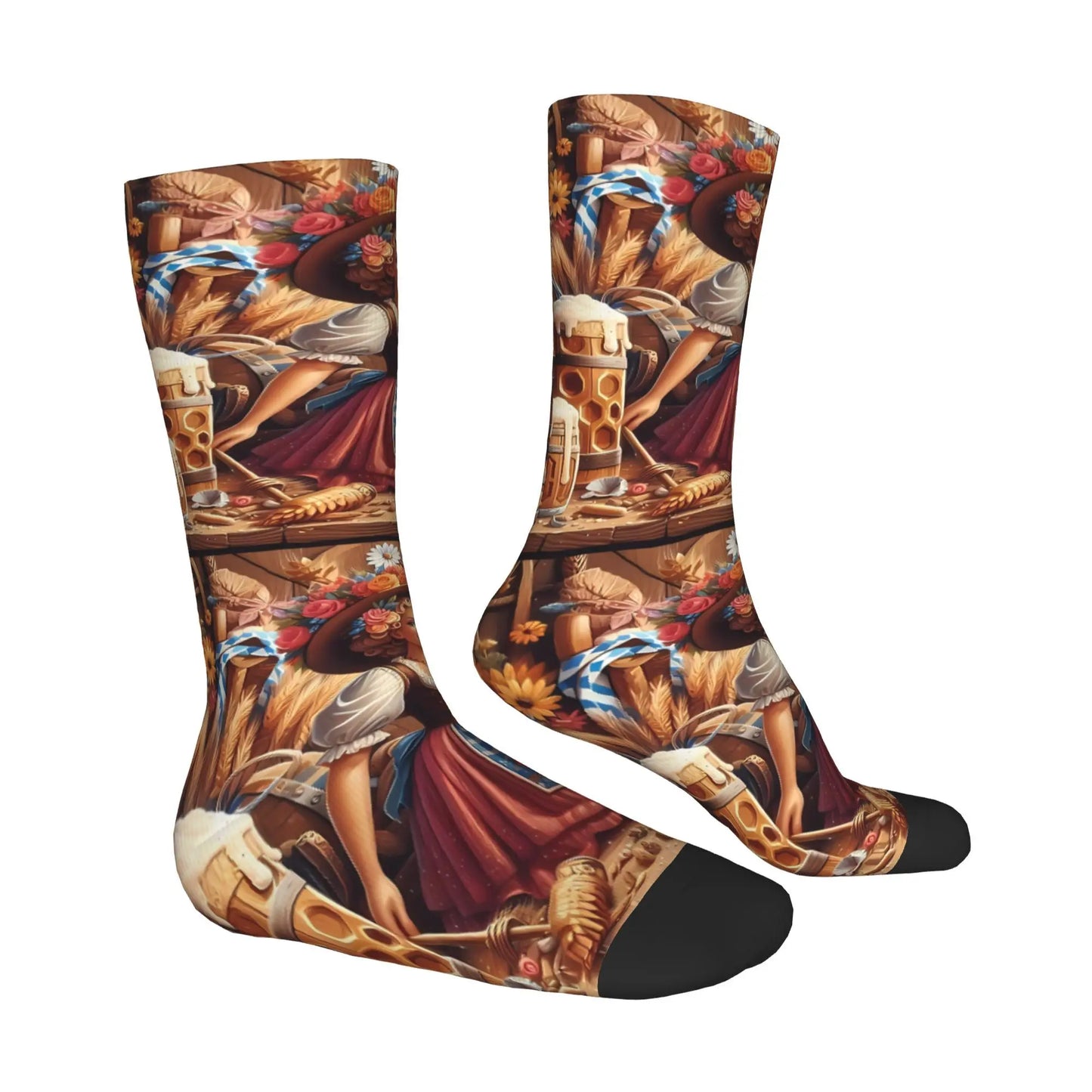Socken mit Dirndl-Print (2er-Set) – TrachtenSocken Oktoberfest 2026