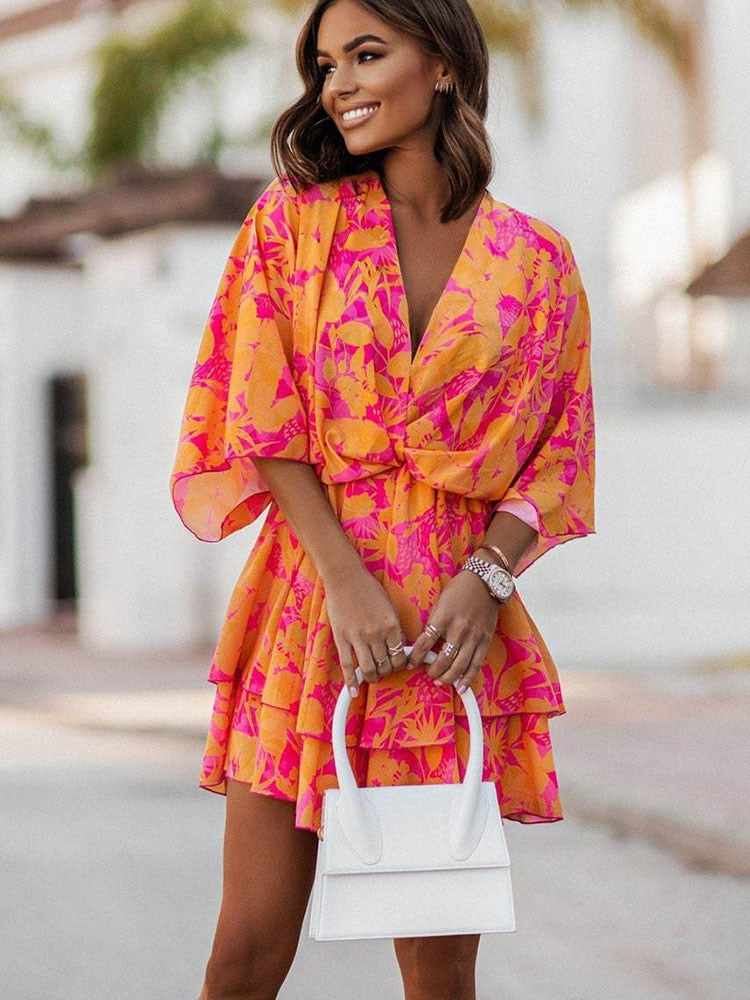 Luftige Mini Kleid - Elara