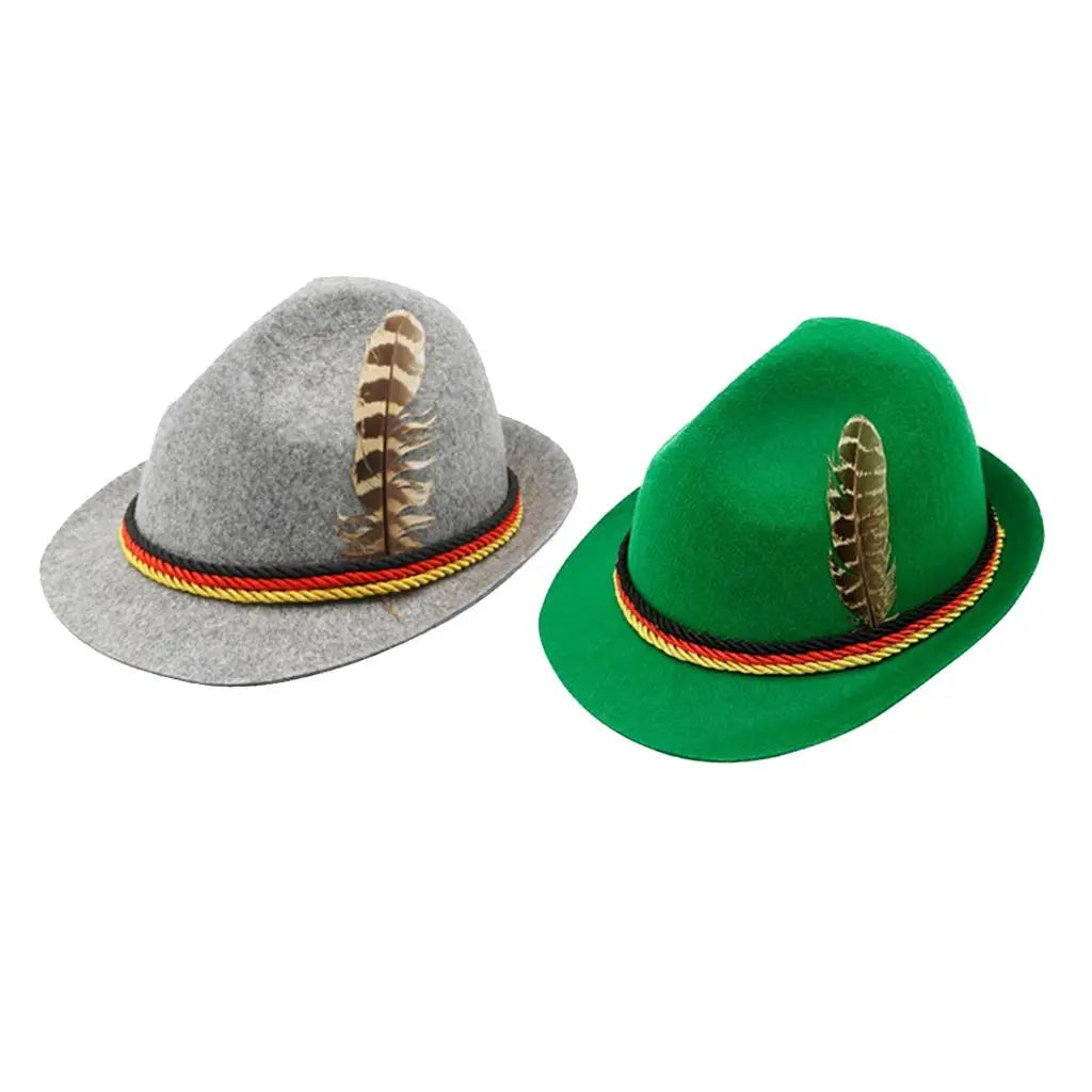 Bayerischer Filzhut mit Feder (Unisex) – TrachtenHut Oktoberfest 2026