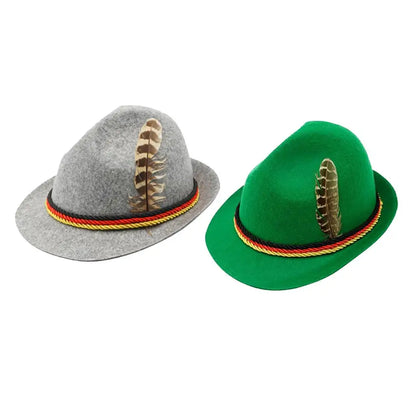 Bayerischer Filzhut mit Feder (Unisex) – TrachtenHut Oktoberfest 2026