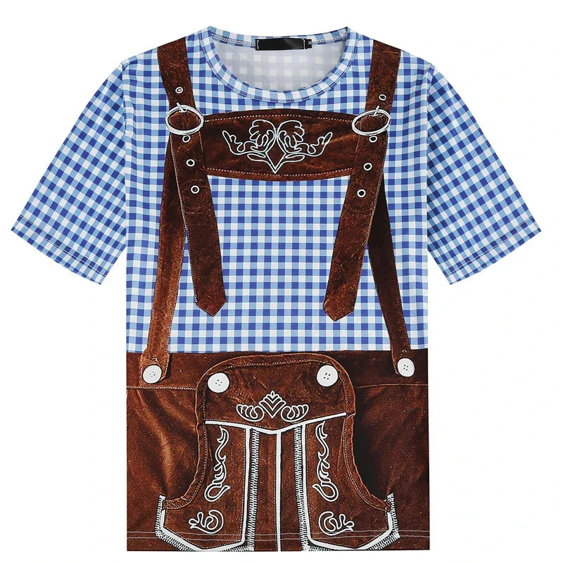 T-Shirt im Lederhosen-Look – WiesnShirt Oktoberfest 2026