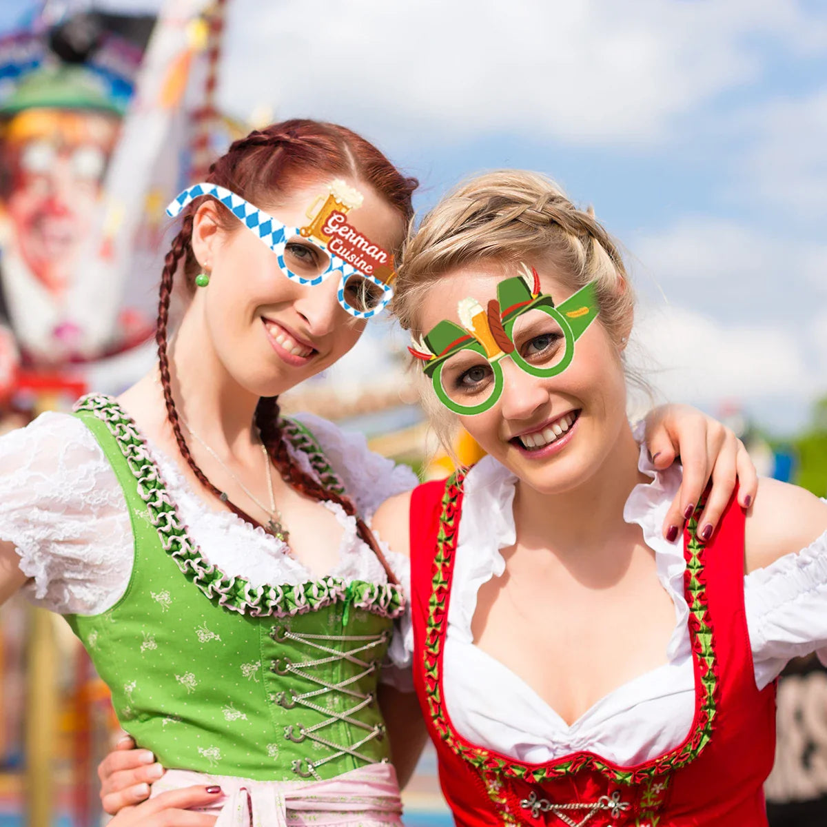 Fotobrillen Set (12 Stück) – GaudiGläser Oktoberfest 2026