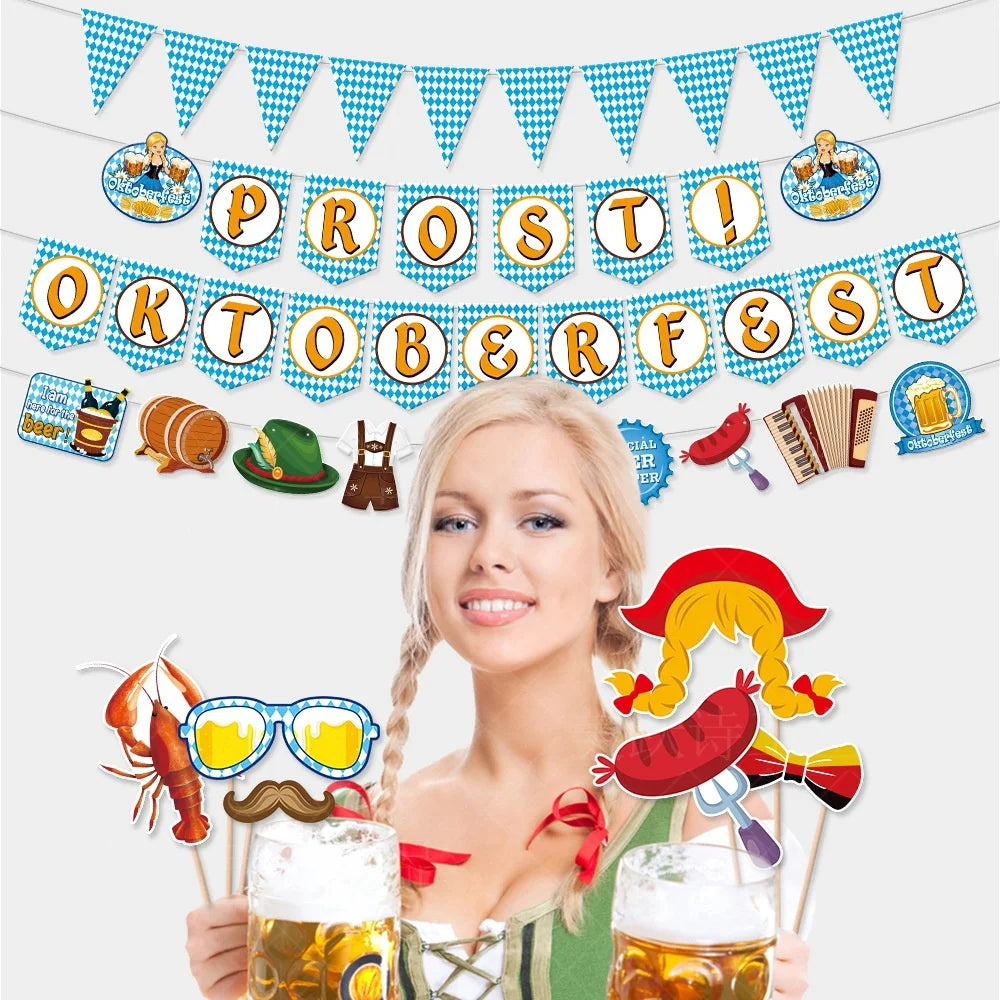 Papier-Wimpelgirlande im Oktoberfest-Design – WimpelFreude Oktoberfest 2026