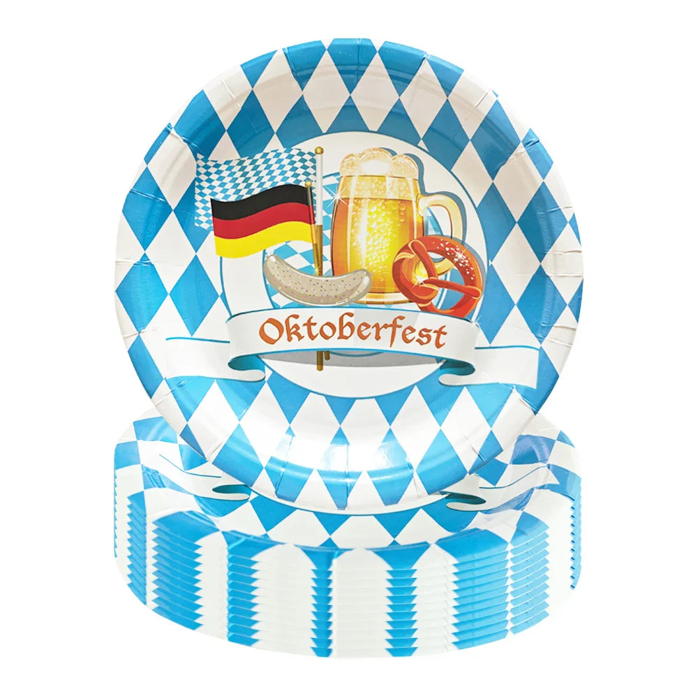 Einweg-Partygeschirr Set im Oktoberfest-Design – ProstPaket Oktoberfest 2026