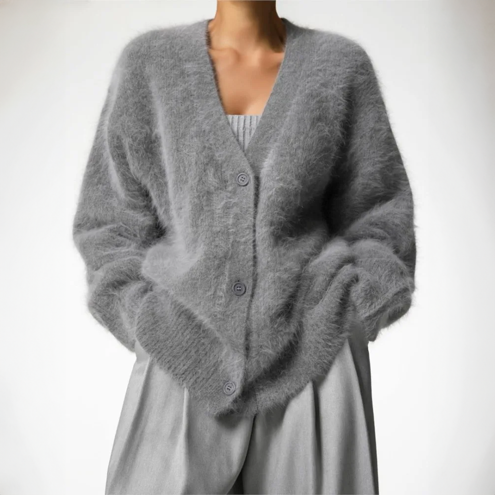 Damen Kaschmir-Strickjacke – Noelia Herbstzauber