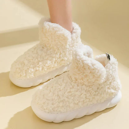 Warme Damen Hausschuhe aus Baumwolle & Plüsch – CozySteps