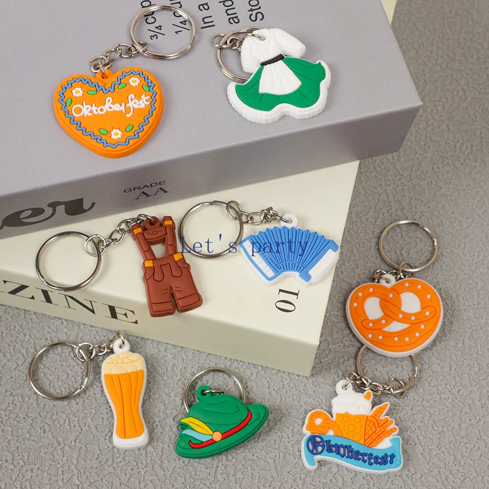 Schlüsselanhänger Set „Oktoberfest“ (8 Motive, 1+1 Gratis) – WiesnGlück Oktoberfest 2026