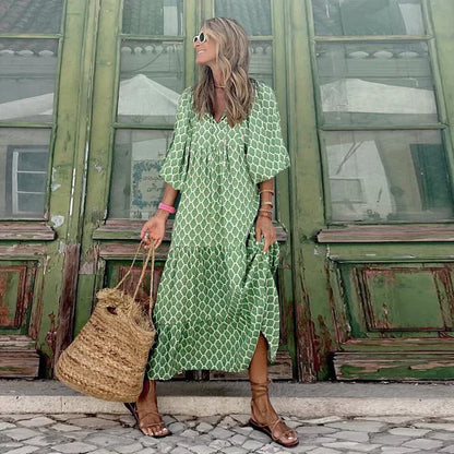 Boho Sommerkleid im Ibiza-Stil mit lockerer Passform – Elira