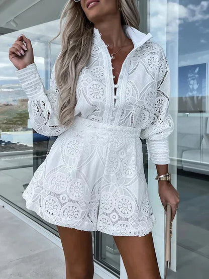 Zweiteiliges Spitzen-Set Damen für den Sommer – Mira