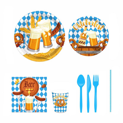 Einweg-Partygeschirr Set im Oktoberfest-Design – WeizenFreude Oktoberfest 2026