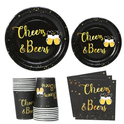 Einweg-Partygeschirr Set „Cheers & Beers“ (für 16 Gäste) – CheersSet Oktoberfest 2026