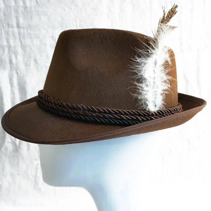 Bayerischer Filzhut mit Feder (Unisex) – TrachtenHut Oktoberfest 2026
