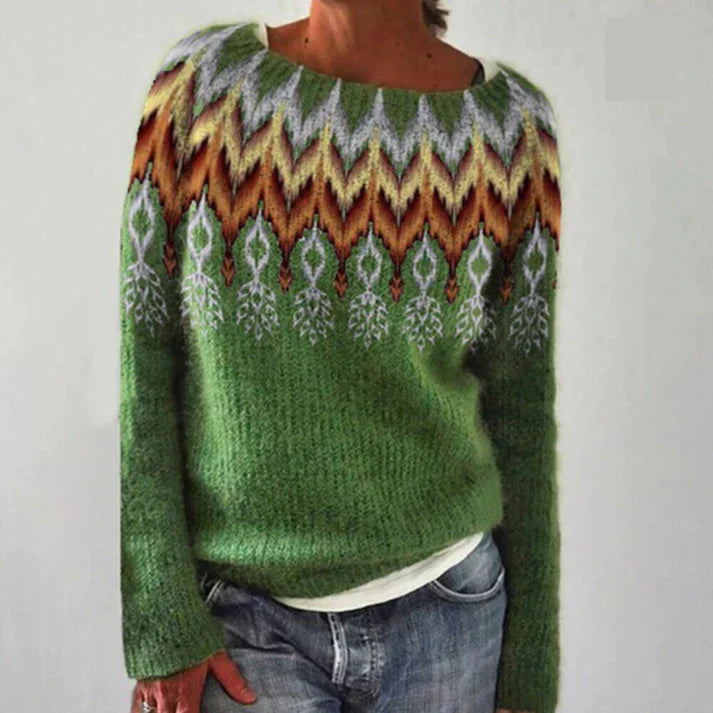 Eleganter Damen Strickpullover – Herbstzauber Maelis