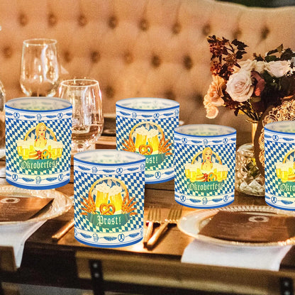 Tisch-Laternen Set im Oktoberfest-Design (12 Stück, 1+1 gratis) – LampenFreude Oktoberfest 2026