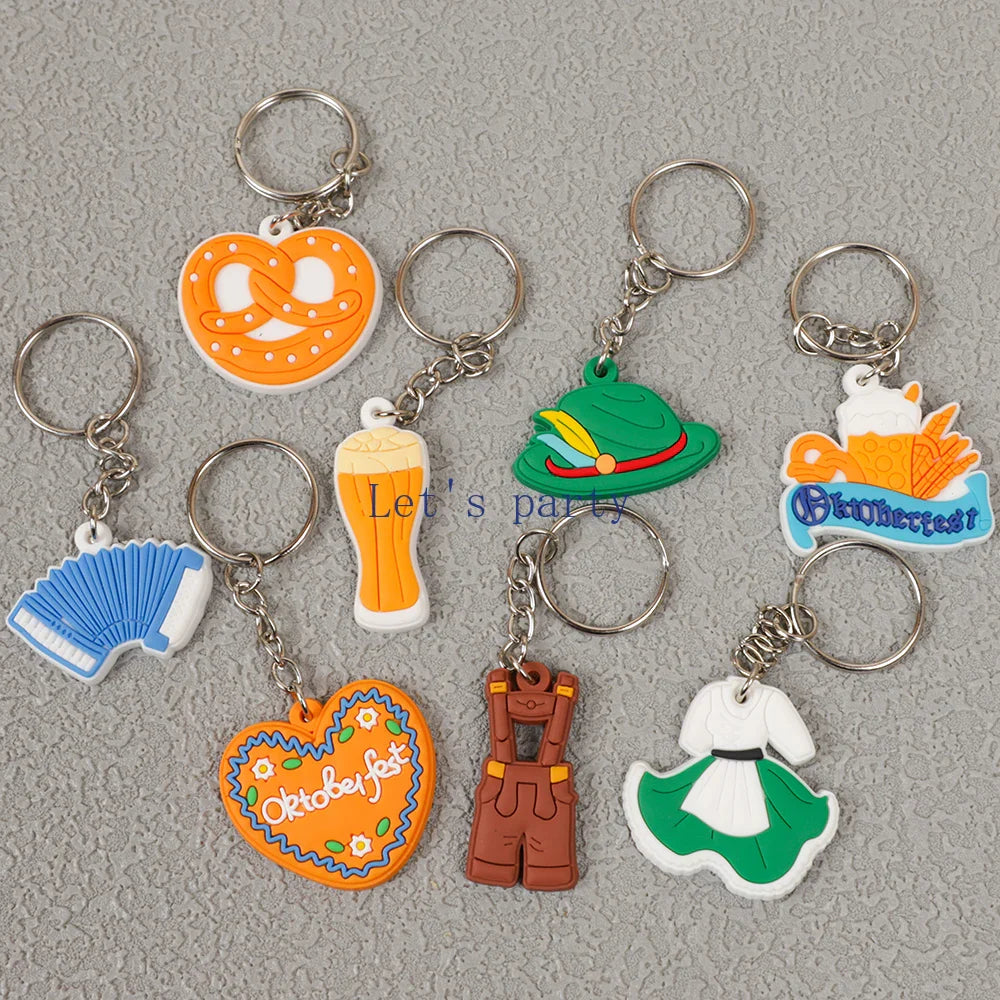 Schlüsselanhänger Set „Oktoberfest“ (8 Motive, 1+1 Gratis) – WiesnGlück Oktoberfest 2026